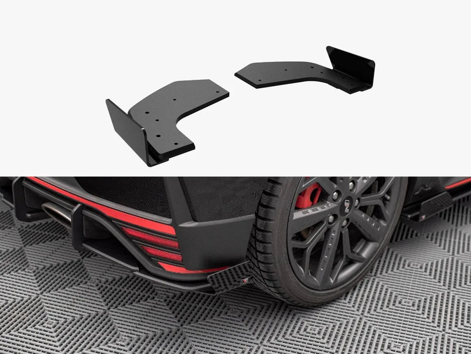 Maxton Street PRO Rear Side Splitters + Flaps Hyundai I20 N Mk3