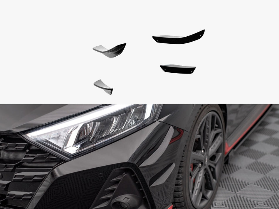 Maxton Front Bumper Wings (Canards) Hyundai I20 N Mk3
