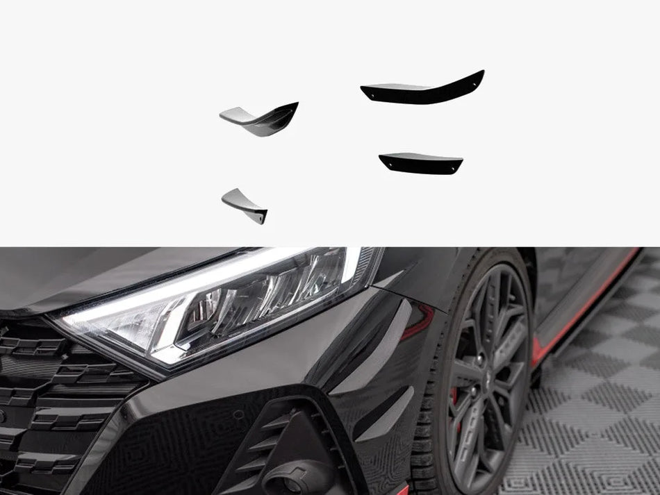 Maxton Front Bumper Wings (Canards) Hyundai I20 N Mk3