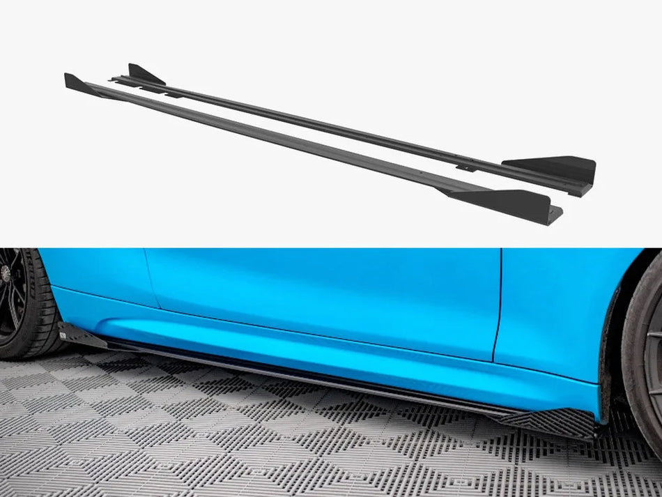 Maxton Street PRO Side Skirts Diffusers + Flaps BMW M2 F87