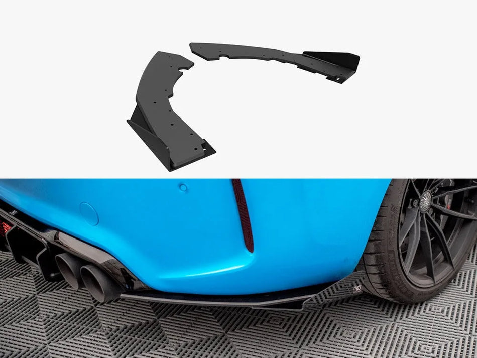 Maxton Street PRO Rear Side Splitters (+flaps) Bmw M2 F87 (2016-2020)