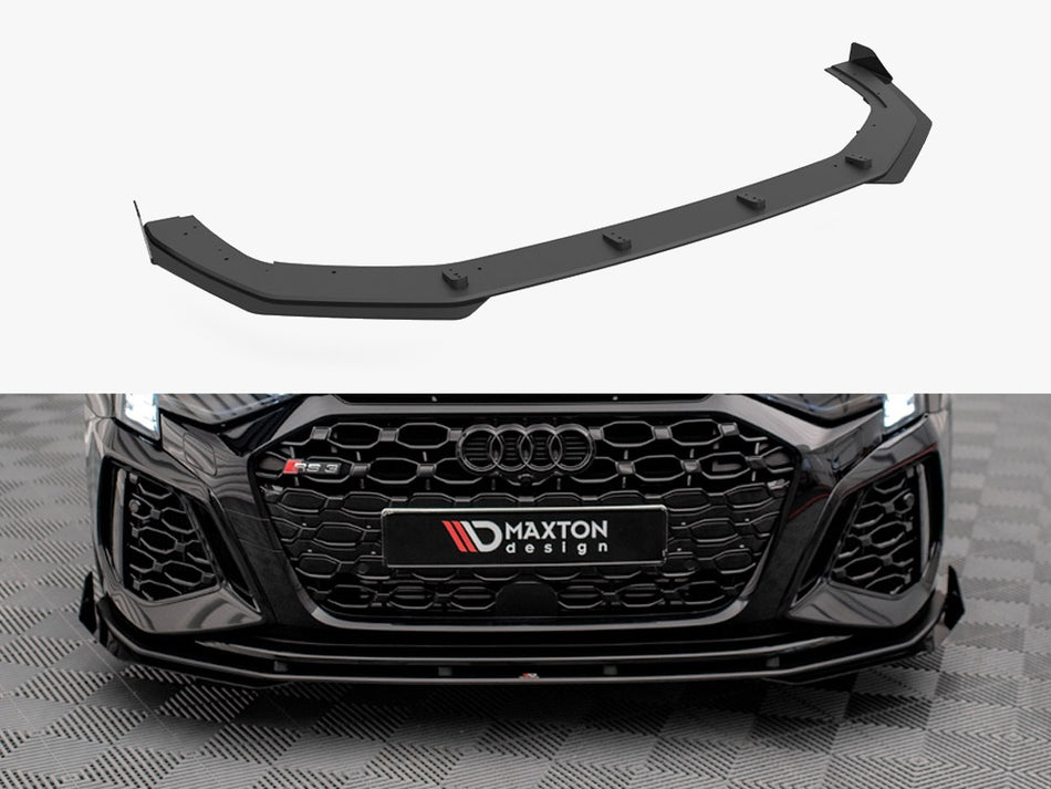 Maxton Street PRO Front Splitter V.1 + Flaps Audi RS3 8Y