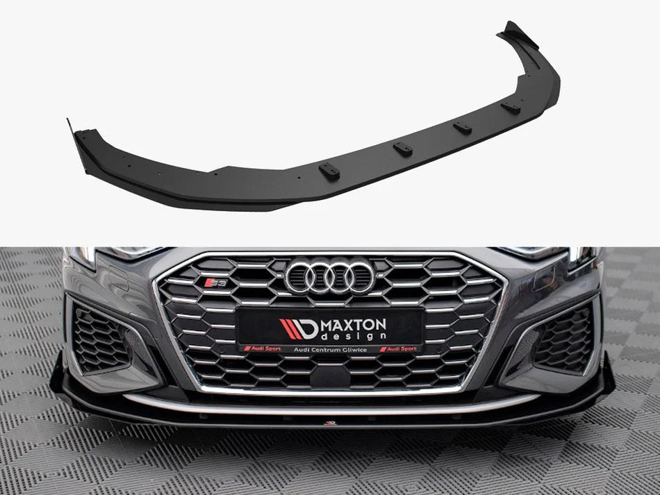 Maxton Street PRO Front Splitter V.1 + Flaps Audi S3 / A3 S-Line 8Y