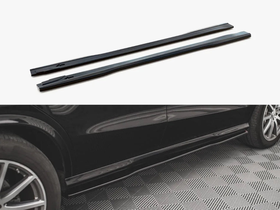 Maxton Side Skirts Diffusers Mercedes GLE Coupe 63AMG C292 (2015-2019)