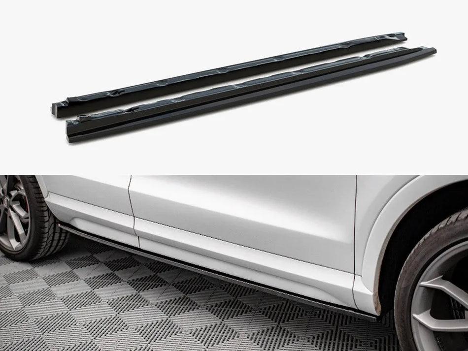 Maxton Side Skirts Diffusers Audi Q3 Sport 8U Facelift