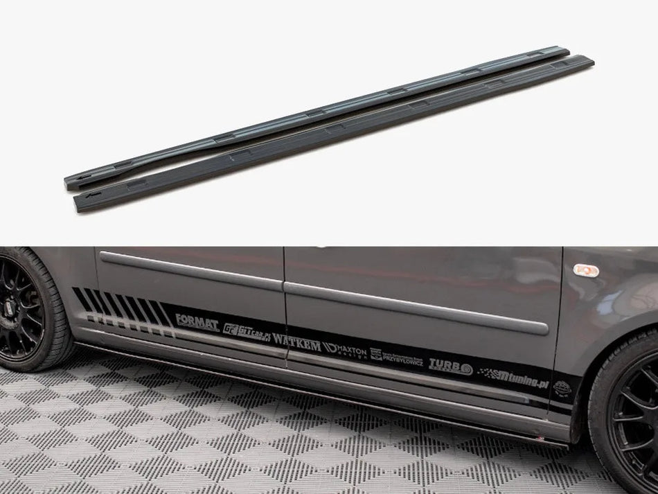 Maxton Side Skirts Diffusers VW Caddy Long MK3 Facelift (2010-2015)