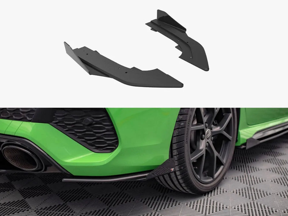Maxton Street PRO Rear Side Splitters (+flaps) Audi RS3 Sedan 8Y (2020-)