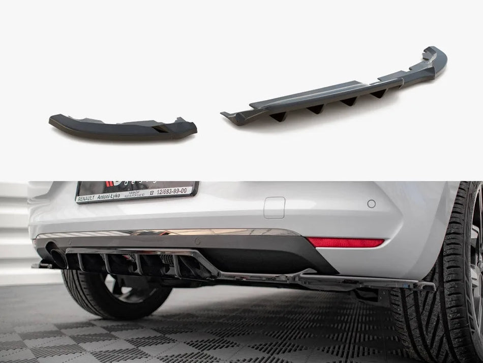 Maxton Rear Splitter (Vertical Bars) Renault Clio Mk5
