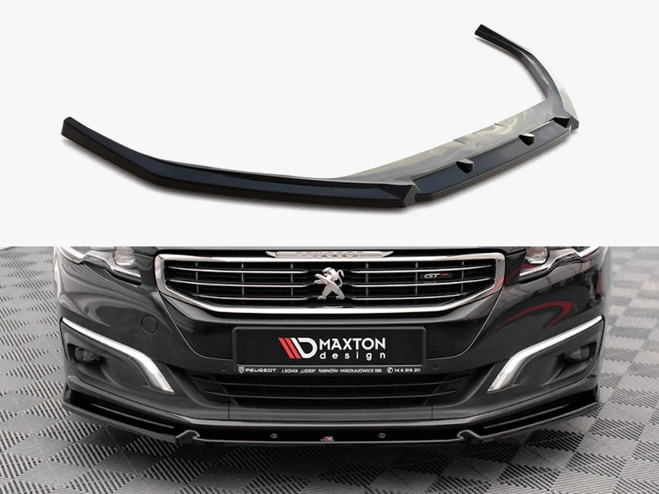 Maxton Front Splitter V.1 Peugeot 508 GT MK1 Facelift (2014-2018)