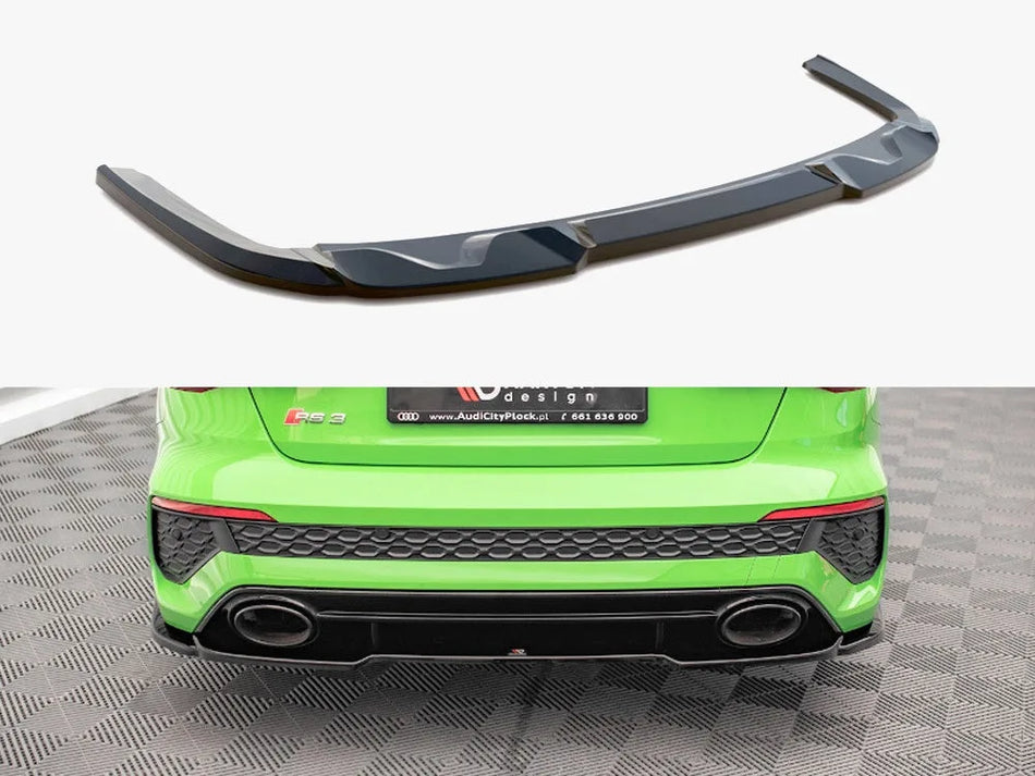Maxton Central Rear Splitter Audi RS3 Sedan 8Y