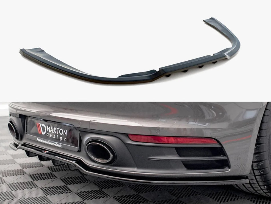 Maxton Rear Splitter (Vertical Bars) Porsche 911 Carrera 4S 992