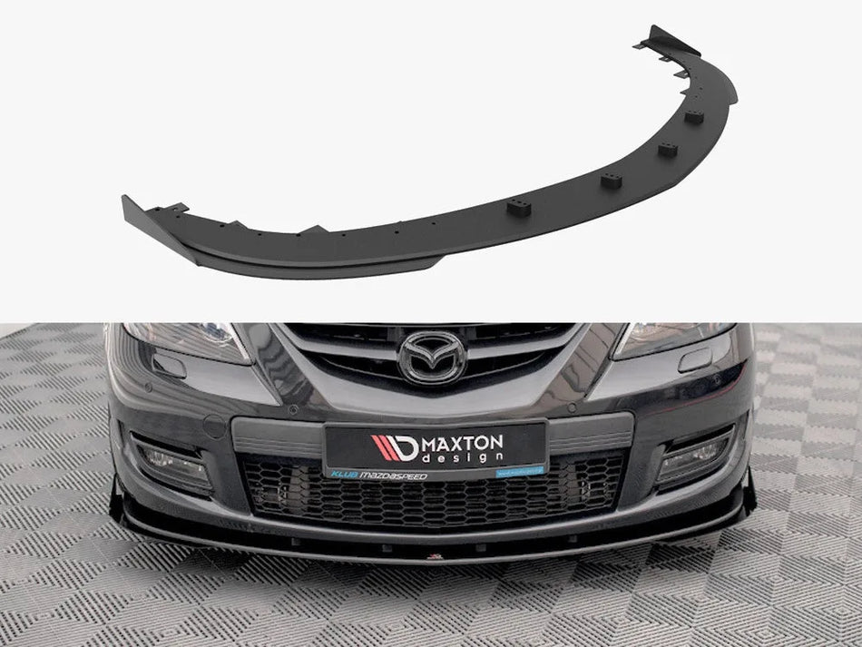 Maxton Street PRO Front Splitter V.1 + Flaps Mazda 3 MPS Mk1