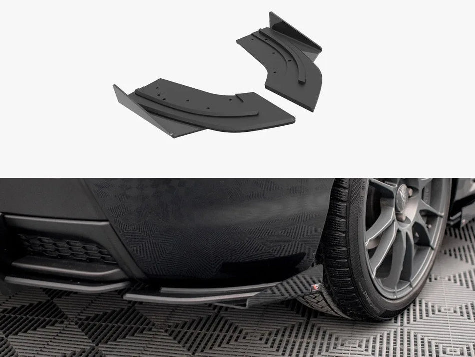 Maxton Street PRO Rear Side Splitters + Flaps Mazda 3 MPS Mk1 US-Spec Version