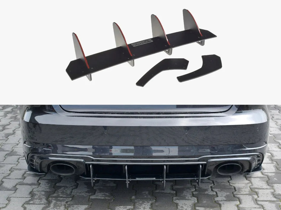 Maxton Rear Diffuser V.1 Audi RS3 8V Facelift Sportback (2017-20)