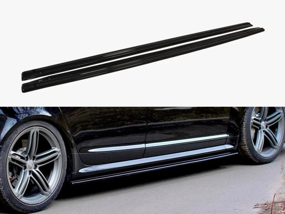 Maxton Side Skirts Diffusers Audi RS6 C6 - Carbon Look