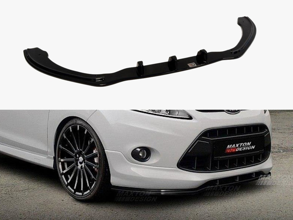 Maxton Front Splitter For Ford Fiesta MK7 (For St-line / Zetec S)