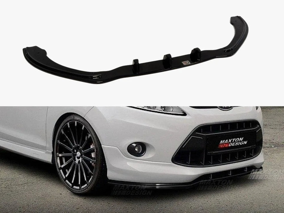 Maxton Front Splitter For Ford Fiesta MK7 (For St-line / Zetec S)