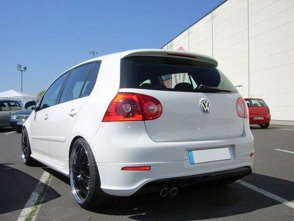 Maxton Rear Valance VW Golf MK5 R32 (With 1 Exhaust Hole, For GTI Exhaust) (2003-2008)