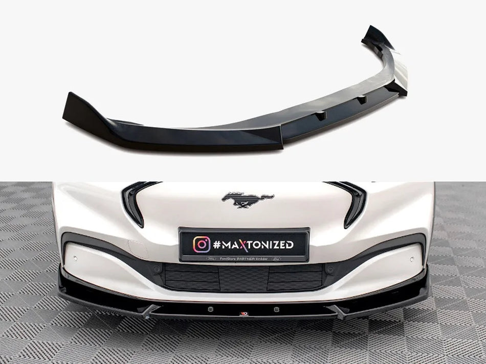 Maxton Front Splitter V.1 Ford Mustang Mach-e MK1