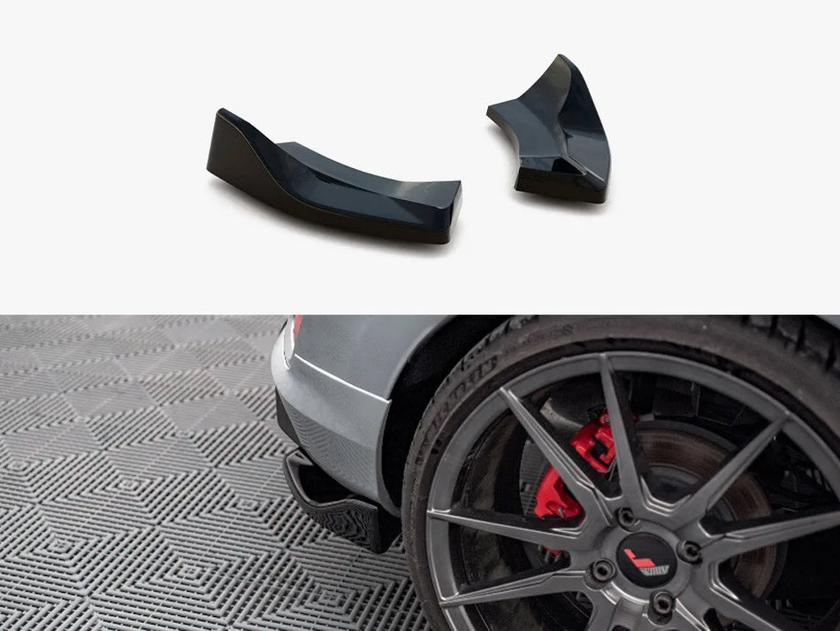 Maxton Rear Side Splitters V.1 Ford Fiesta Mk8 ST - Carbon Look