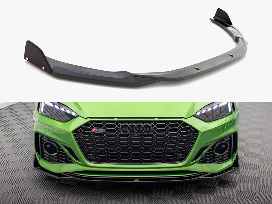 Maxton Front Splitter V.1 + Flaps Audi RS5 F5 Facelift