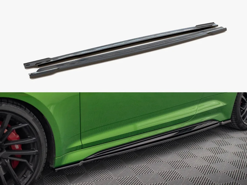 Maxton Side Skirts Diffusers Audi RS5 Coupe F5 Facelift