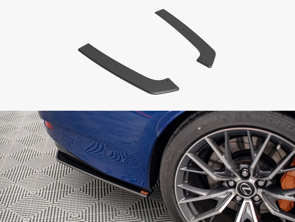 Maxton Street PRO Rear Side Splitters Lexus GS F Mk4 Facelift