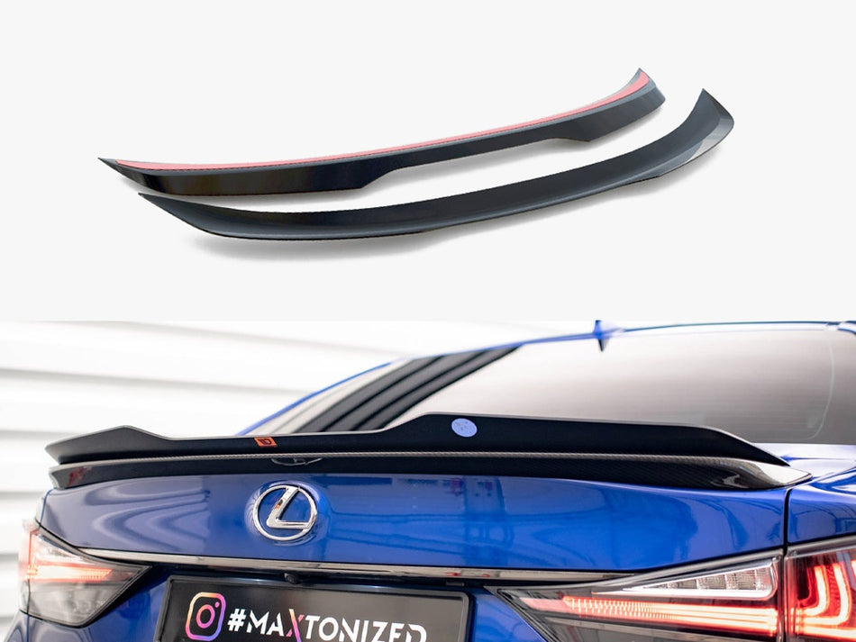 Maxton Spoiler CAP Lexus GS F Mk4 Facelift - Carbon Look