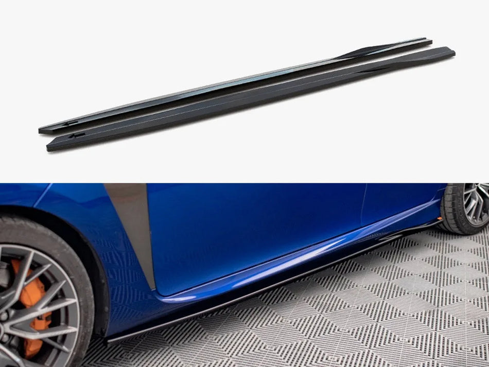 Maxton Side Skirts Diffusers Lexus GS F Mk4 Facelift
