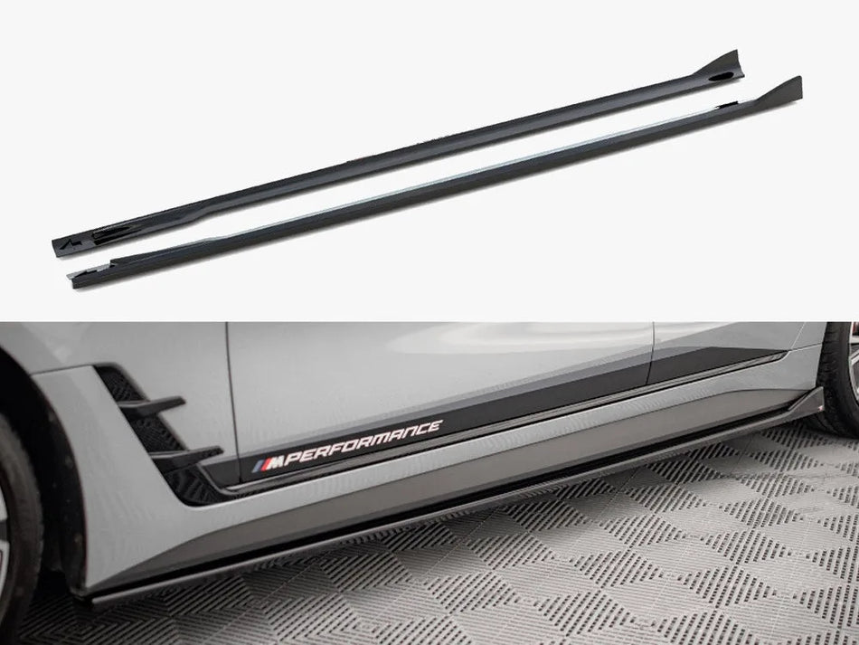 Maxton Side Skirts Diffusers V.2 BMW 4 Gran Coupe M-Pack / M440i G26
