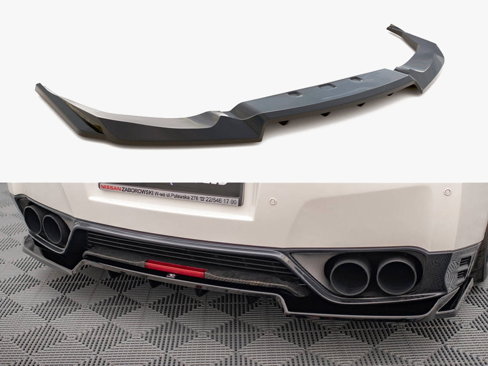 Maxton Rear Splitter (Vertical Bars) Nissan GTR R35 1st Facelift