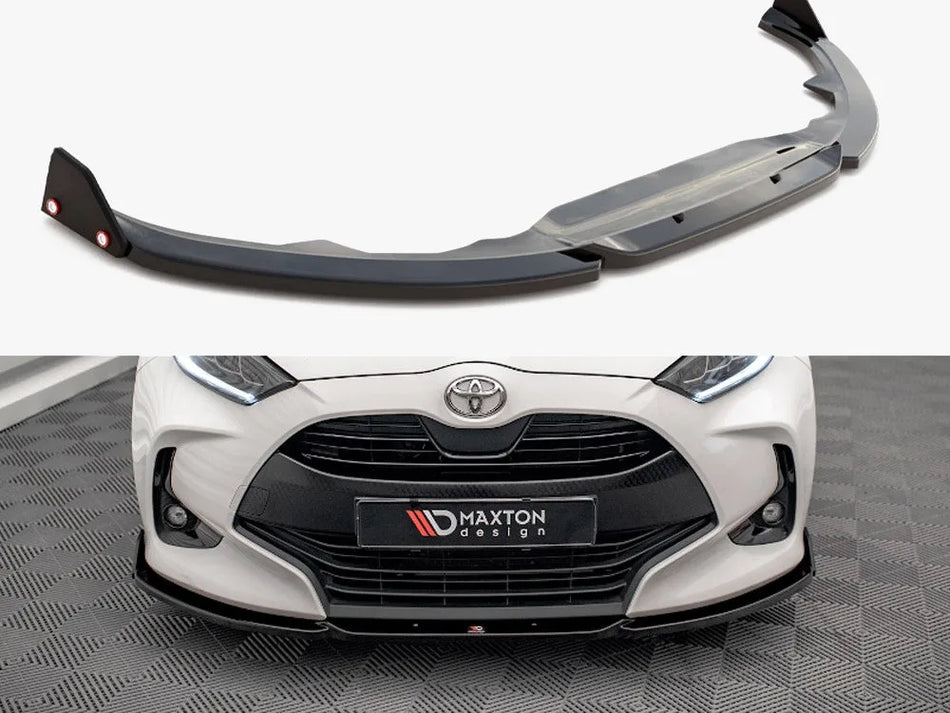 Maxton Front Splitter V.1 + Flaps Toyota Yaris Mk4