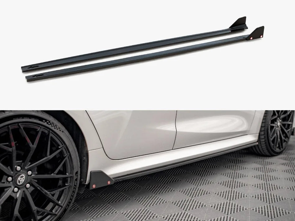 Maxton Side Skirts Diffusers V.1 + Flaps Toyota Yaris Mk4