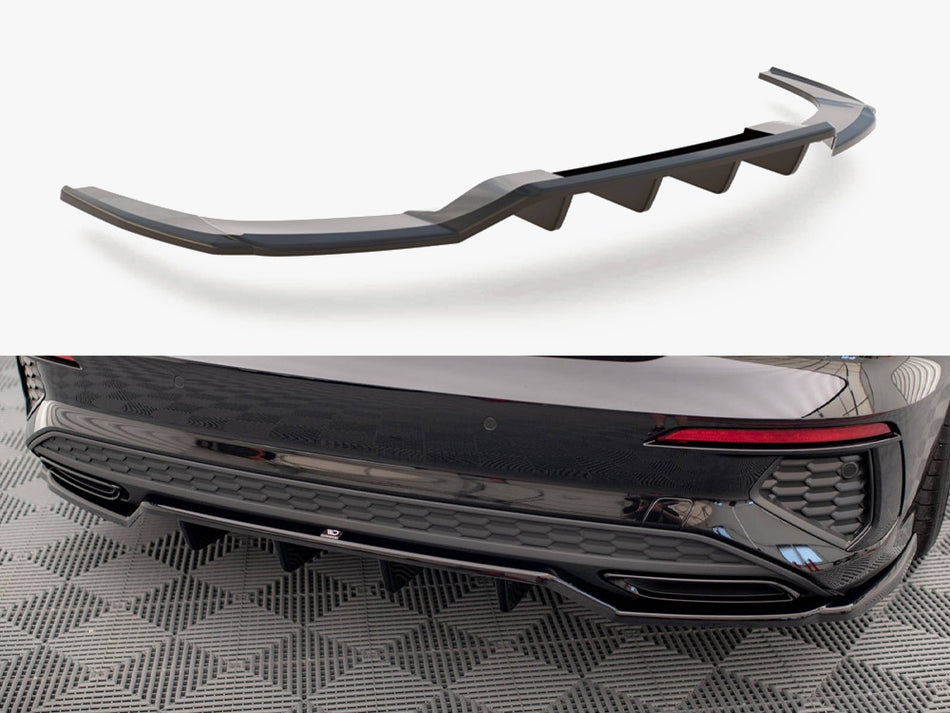 Maxton Central Rear Splitter (Vertical Bars) Audi A3 S-Line Sedan 8Y