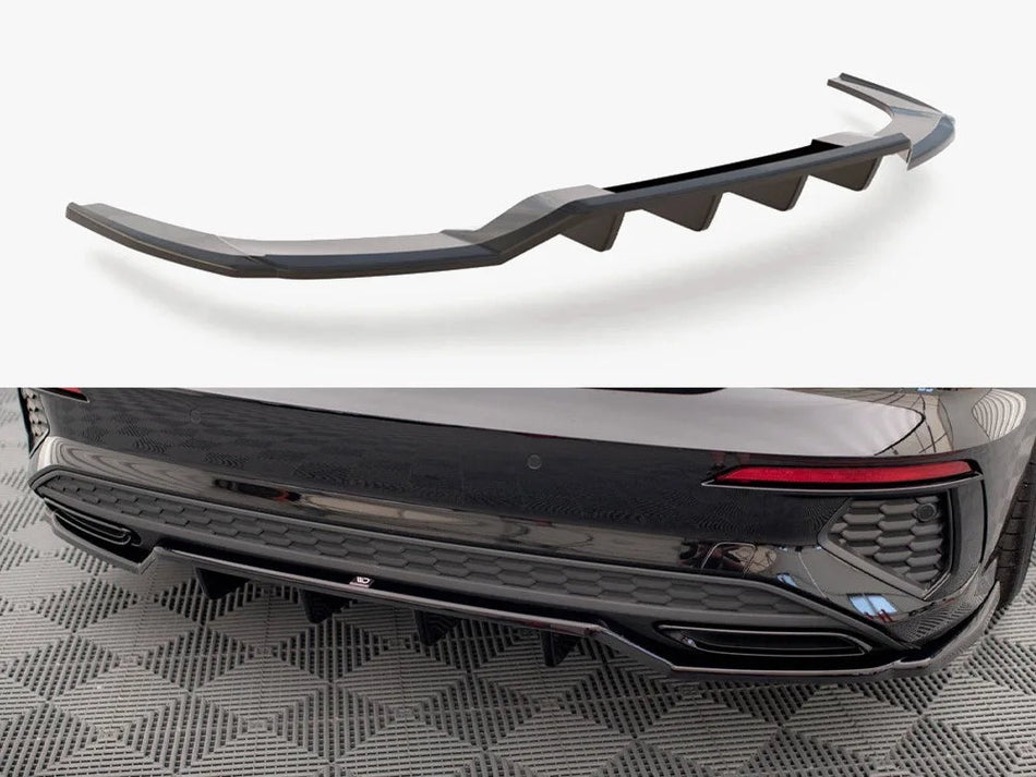 Maxton Central Rear Splitter (Vertical Bars) Audi A3 S-Line Sedan 8Y