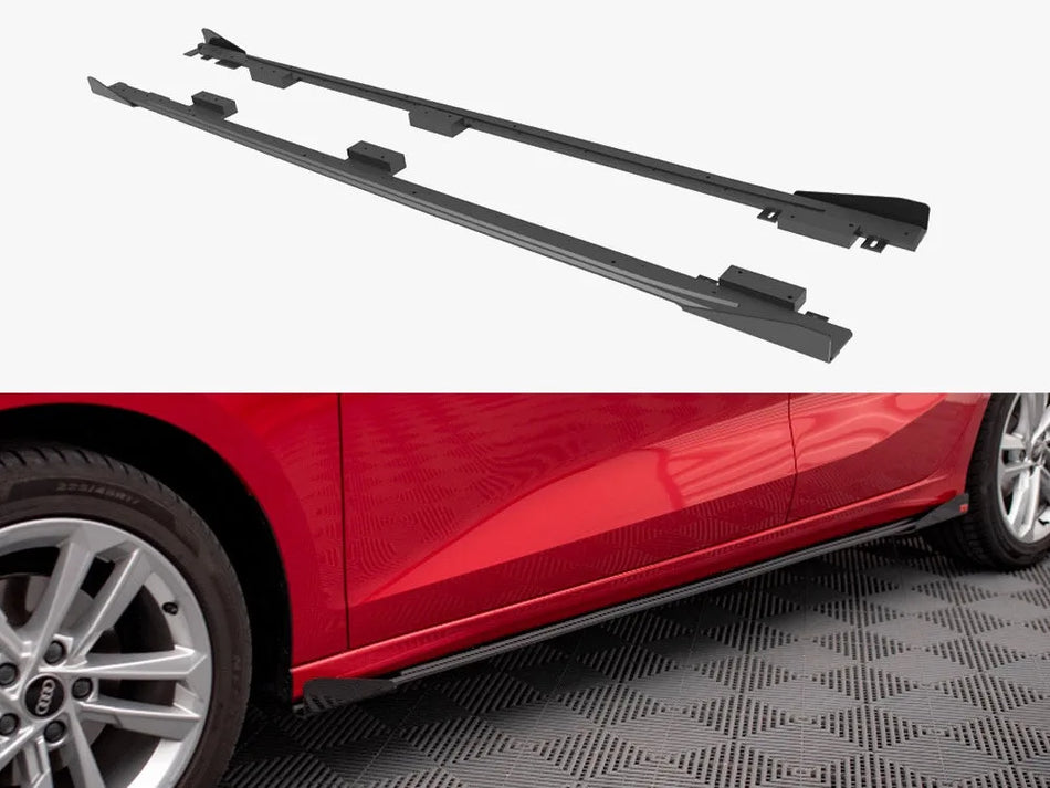 Maxton Street PRO Side Skirts Diffusers + Flaps Audi A3 8Y