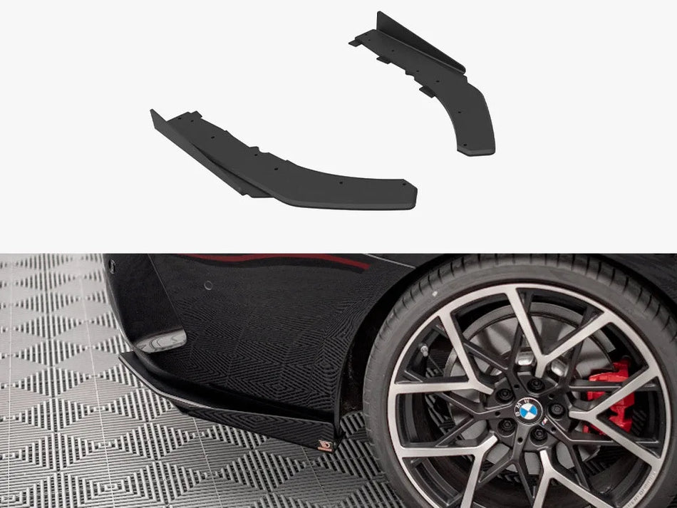Maxton Street Pro Rear Side Splitters + Flaps BMW 4 M-Pack G22 / G23 / G22 Facelift / G23 Facelift