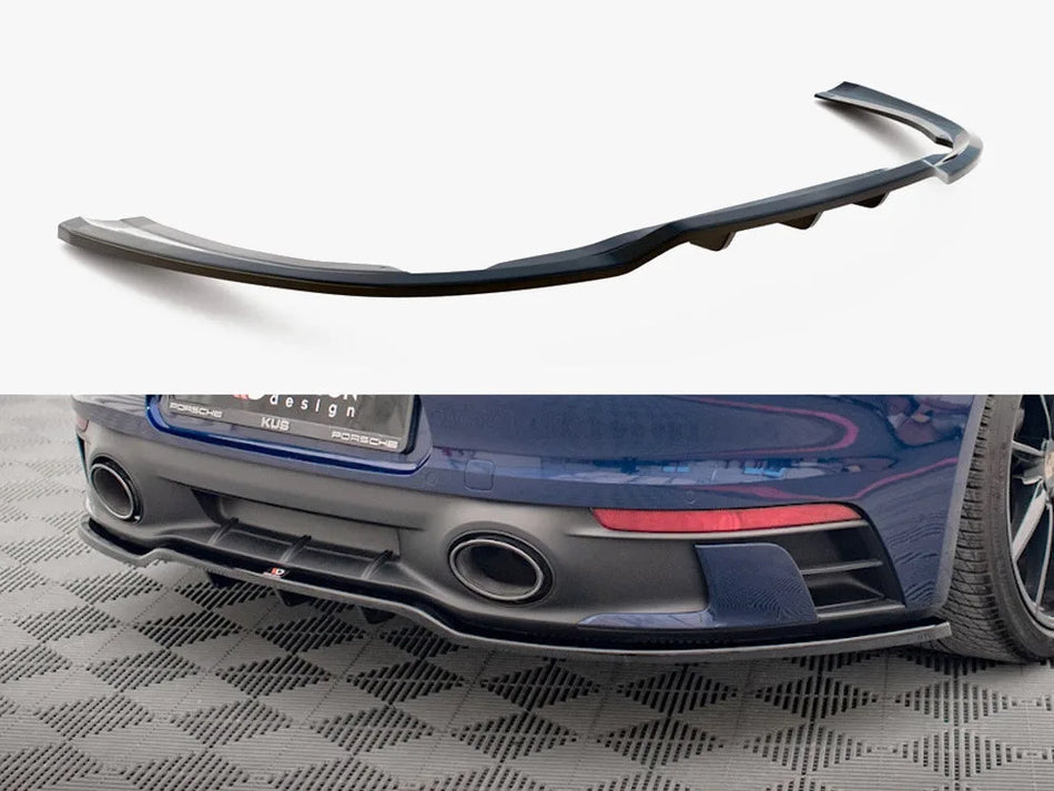 Maxton Rear Splitter (Vertical Bars) V.1 Porsche 911 Carrera Aero / Carrera GTS 992