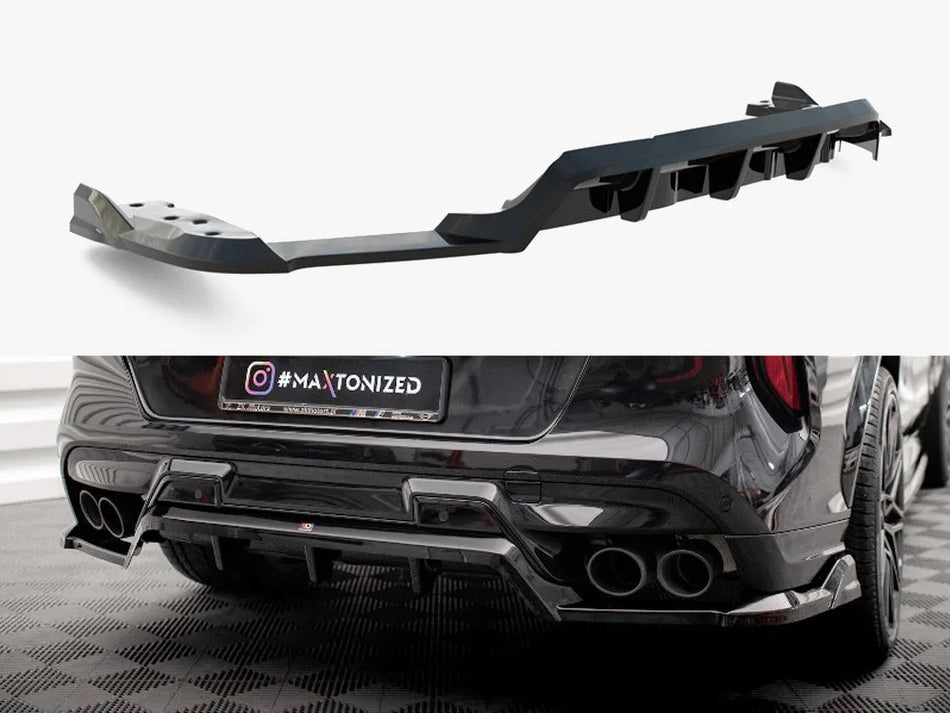 Maxton Central Rear Splitter (Vertical Bars) BMW X6 M F96