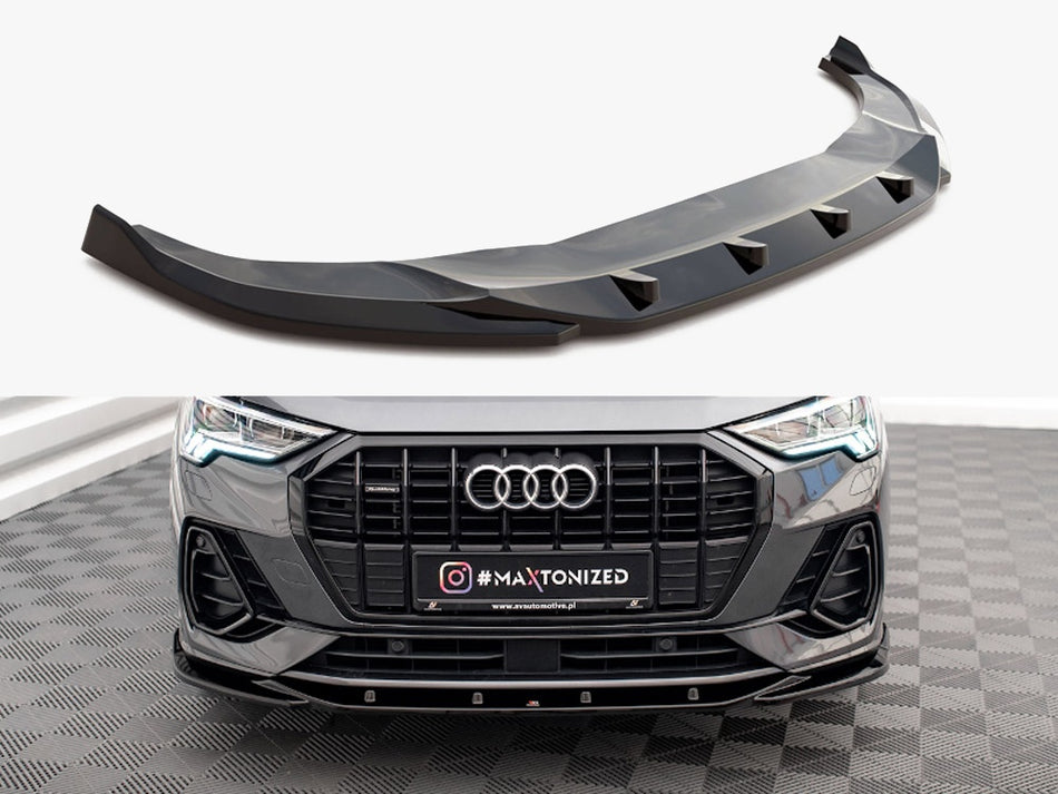 Maxton Front Splitter V.3 Audi Q3 Sportback / SUV S-Line F3