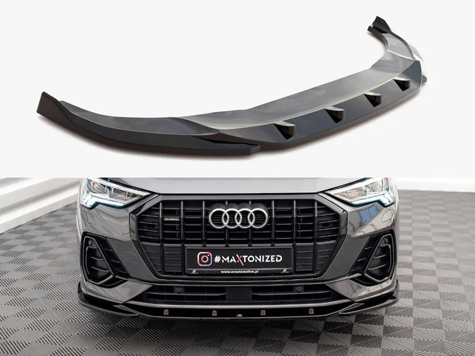 Maxton Front Splitter V.3 Audi Q3 Sportback / SUV S-Line F3