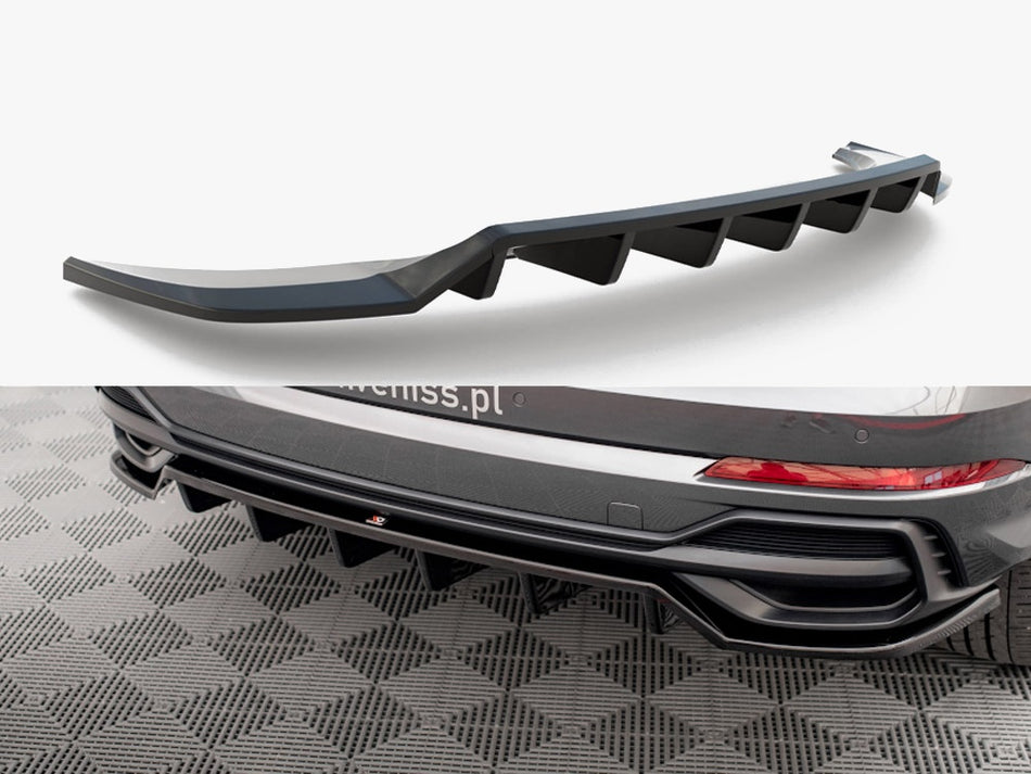 Maxton Rear Splitter (Vertical Bars) Audi Q3 S-Line SUV F3
