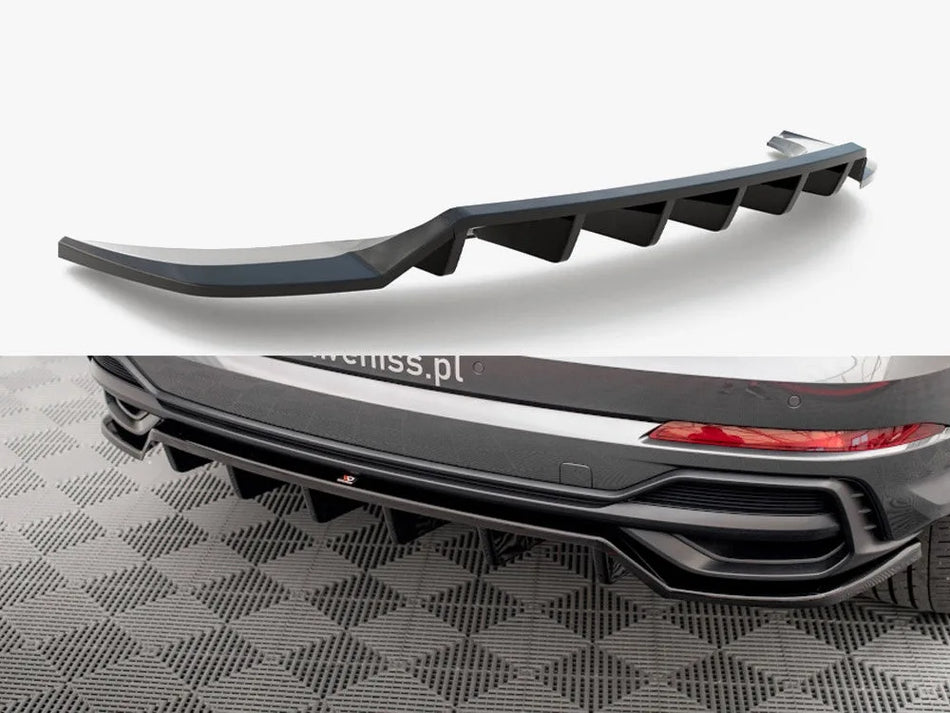 Maxton Rear Splitter (Vertical Bars) Audi Q3 S-Line SUV F3