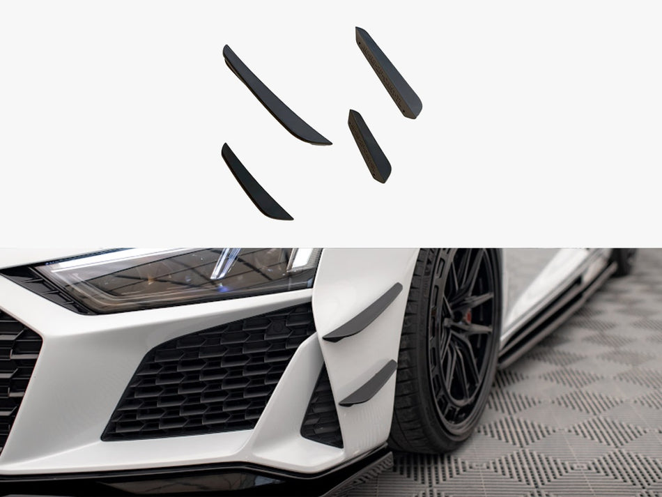 Maxton Front Bumper Wings (Canards) Audi R8 Mk2 Facelift