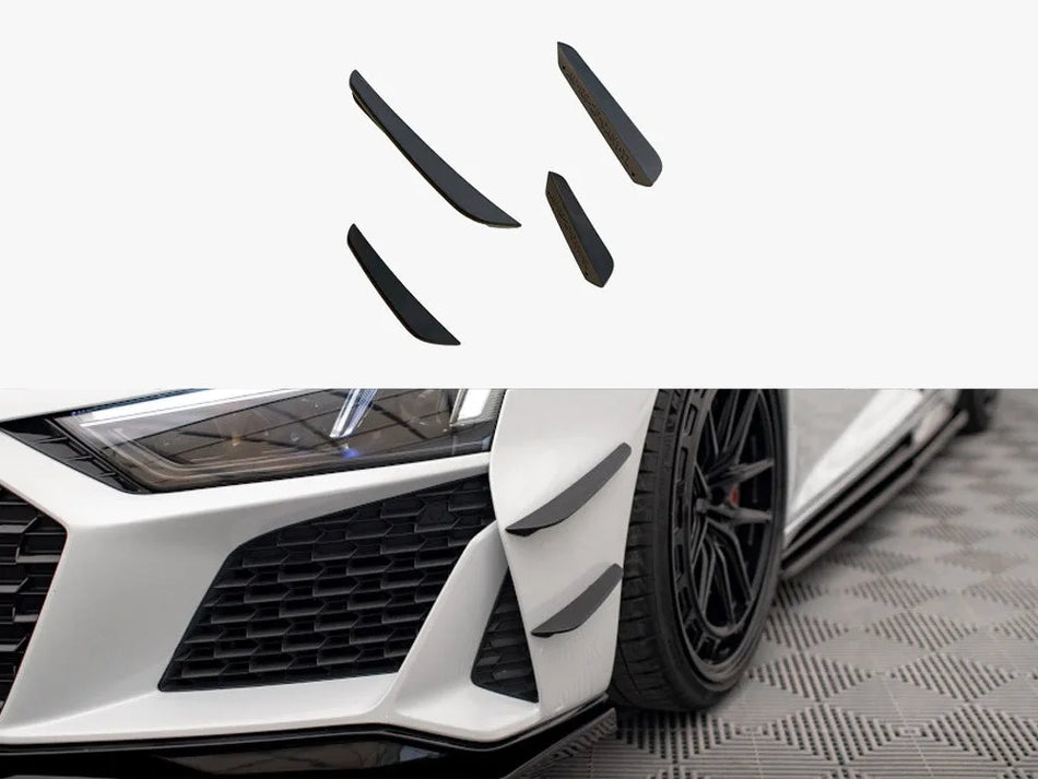 Maxton Front Bumper Wings (Canards) Audi R8 Mk2 Facelift