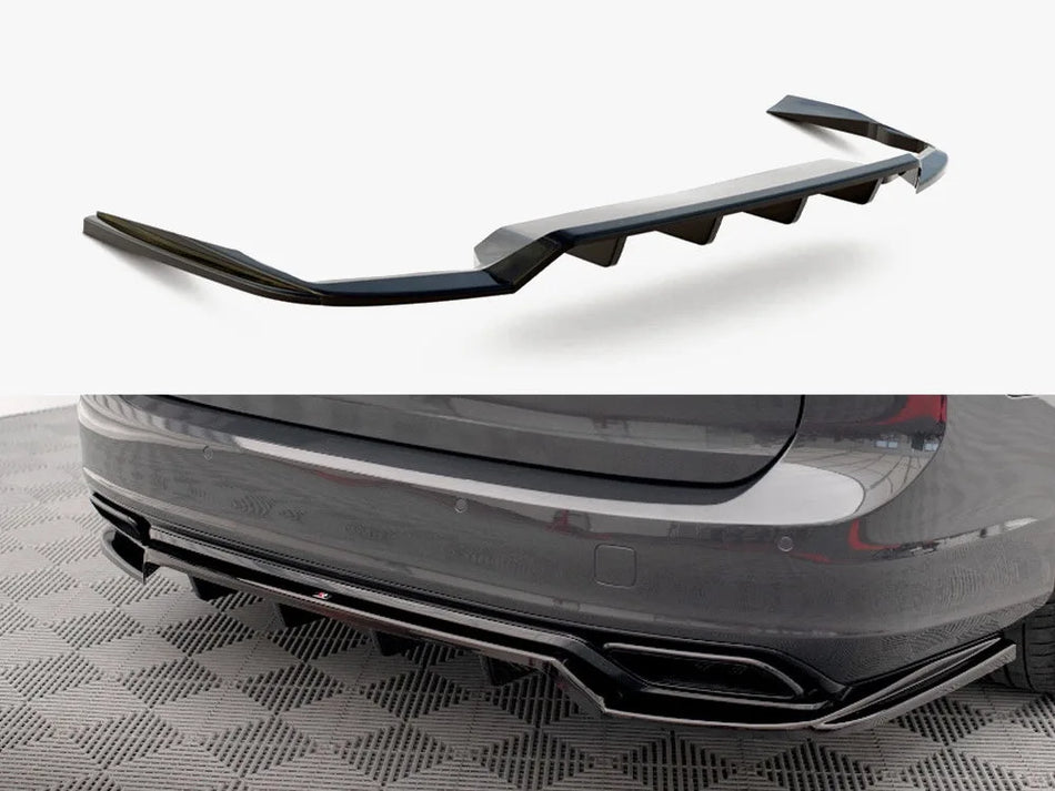Maxton Rear Splitter (Vertical Bars) Volvo V90 / S90 R-Design Mk2