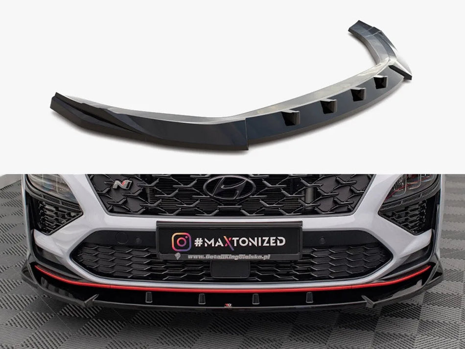 Maxton Front Splitter V.2 Hyundai Kona N Mk1