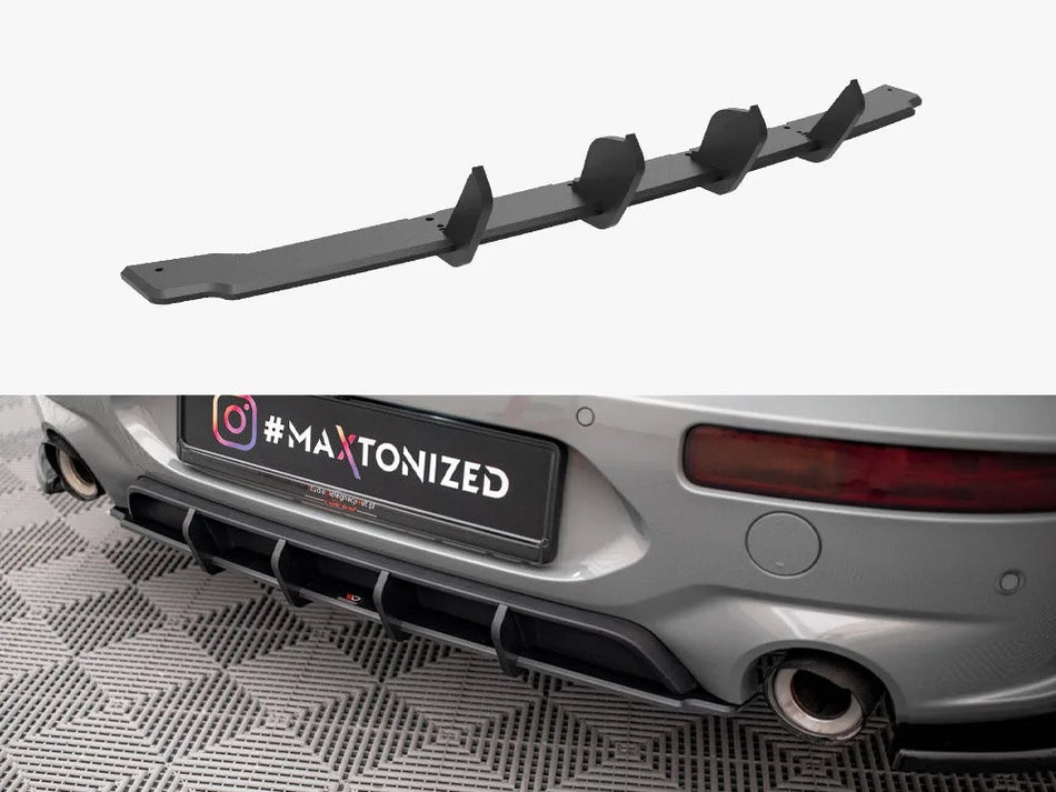 Maxton Street PRO Rear Diffuser Mini Cooper Clubman John Cooper Works F54 Facelift - Black-Red