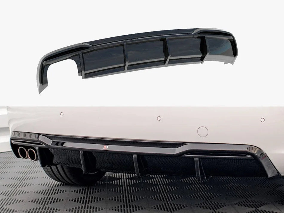 Maxton Rear Valance Audi A5 Coupe 8T Facelift (Version with dual exhausts on one side)