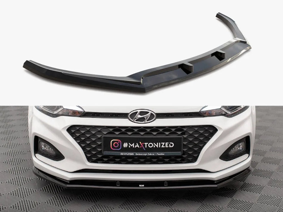 Maxton Front Splitter Front Splitter V.1 Hyundai I20 Mk2 Facelift